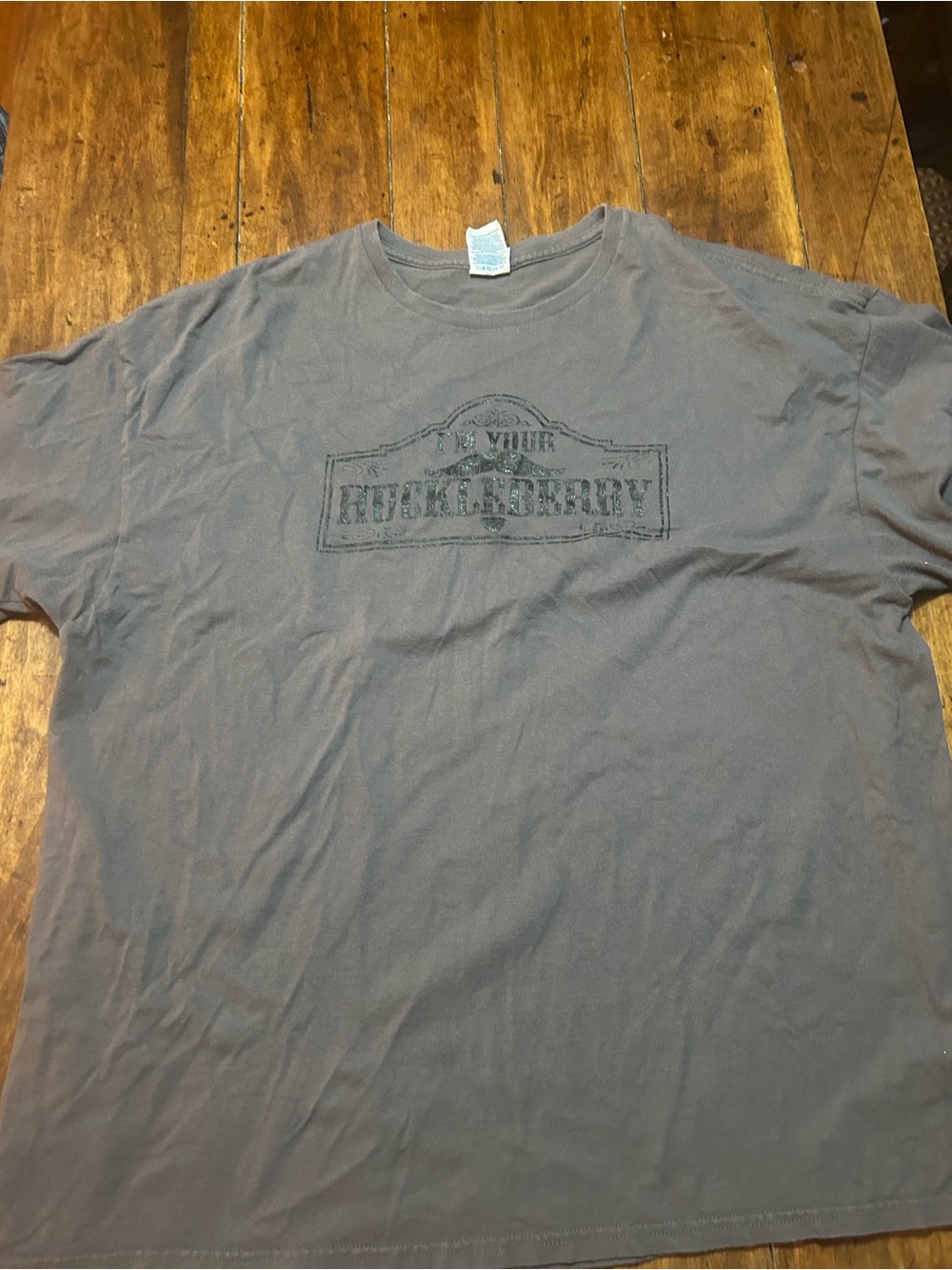 Delta Short-Sleeve Crew T-Shirt in Charcoal with Subtle Chest Logo